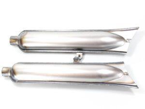 Auspufftöpfe, Auspufftopf (L+R) BMW R5 Motorrad, Rohzustand