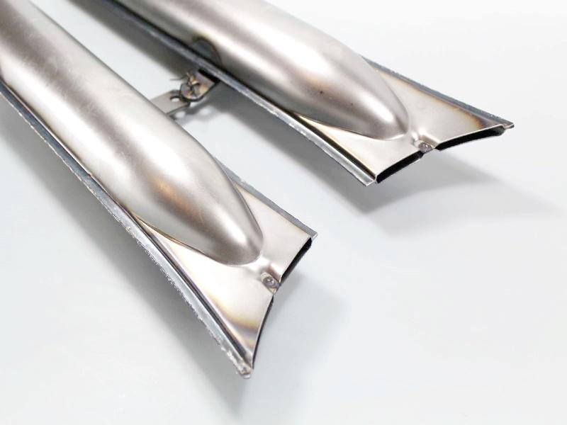 Auspufftöpfe, Auspufftopf (L+R) BMW R5 Motorrad, Rohzustand – Bild 7