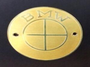 Emblem für Kotflügel o. Tankembleme für BMW Oldtimer, Messing, (1 Stück), 61 mm, konvexe Oberfläche