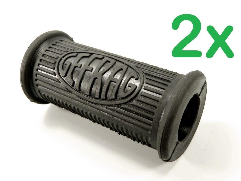 (1 Paar) Fußrastengummi Soziusseite für Zündapp KS 750 SAHARA / GEFRAG 25mm