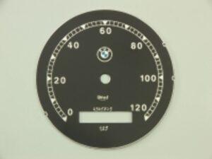 Zifferblatt für Tachometer Veigel BMW - bis 120km,  Ver. 1