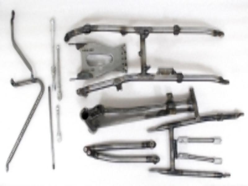 Rahmen - Rahmenteile & Schutzbügel & 4 Schrauben für BMW R75 Motorrad – Bild 17