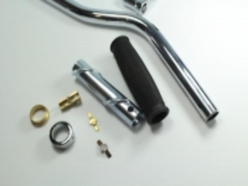 Lenker Kompletter Satz Zündapp DB200 ,DB250, DBK200, DBK250, KK250, KK350, DL200 - VERCHROMT Drehgriff RECHTS – Bild 4