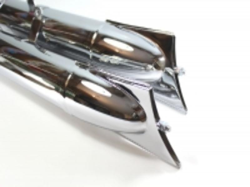 Auspufftöpfe LEISTRITZ für DKW 350 NZ, DKW 350 SB verchromt (Satz L+R) – Bild 3