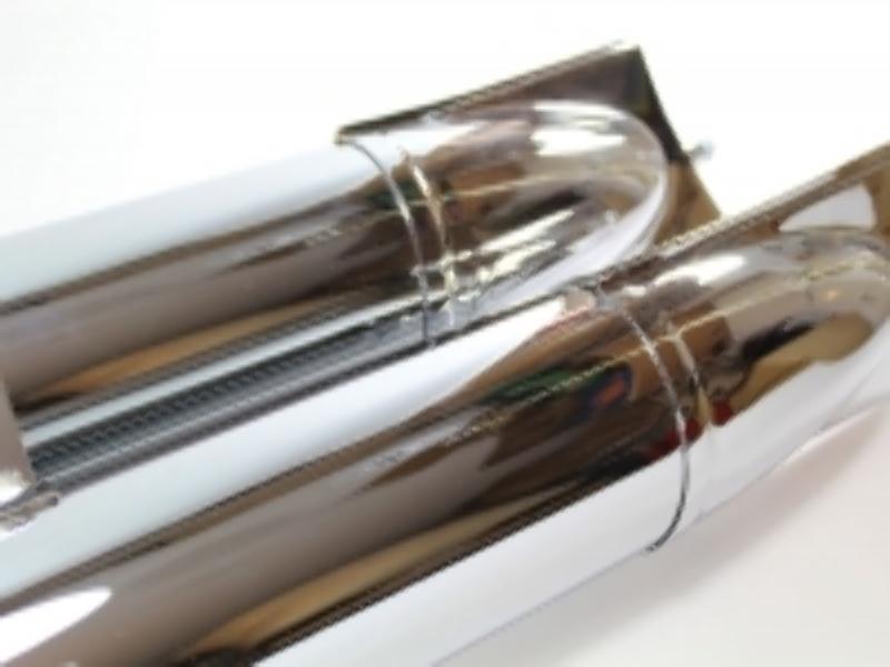 Auspufftöpfe LEISTRITZ für DKW 350 NZ, DKW 350 SB verchromt (Satz L+R) – Bild 5