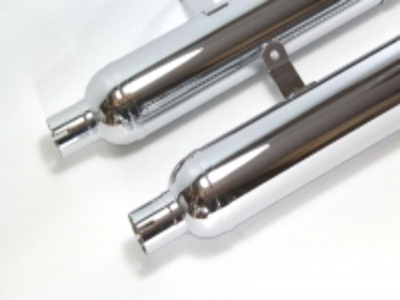 Auspufftöpfe LEISTRITZ für DKW 350 NZ, DKW 350 SB verchromt (Satz L+R) – Bild 6