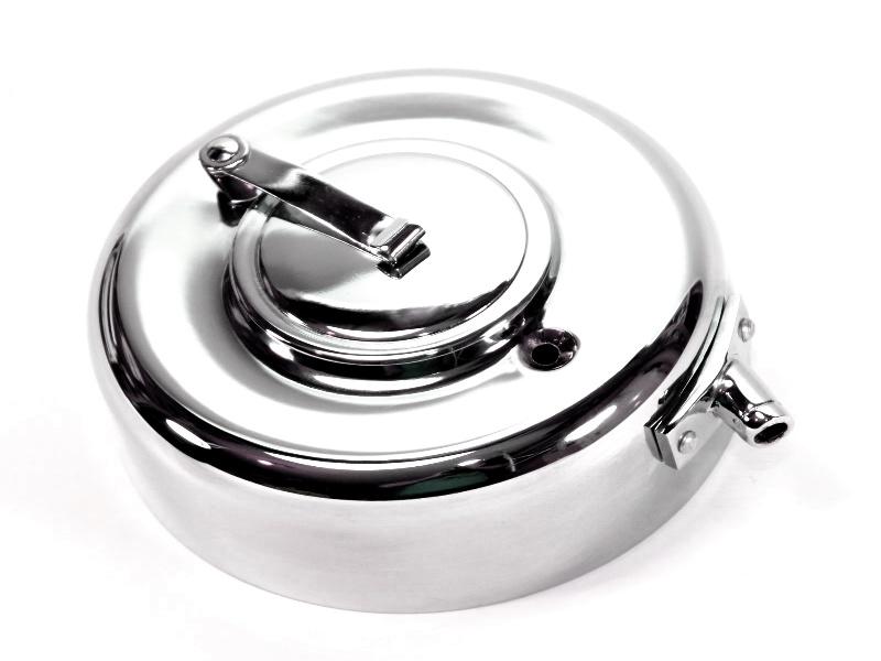 Schutzhaube für Scheibendynamo Zündapp K500, KS 500 verchromt – Bild 2