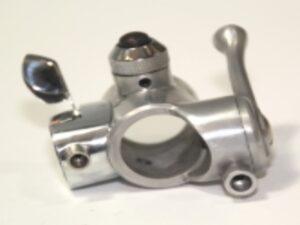 Zündungsverstellhebel u. Hupenknopf u. Lichtumschalter 25mm für BMW R12, R35, R71 Motorräder (Alu / Cr.)