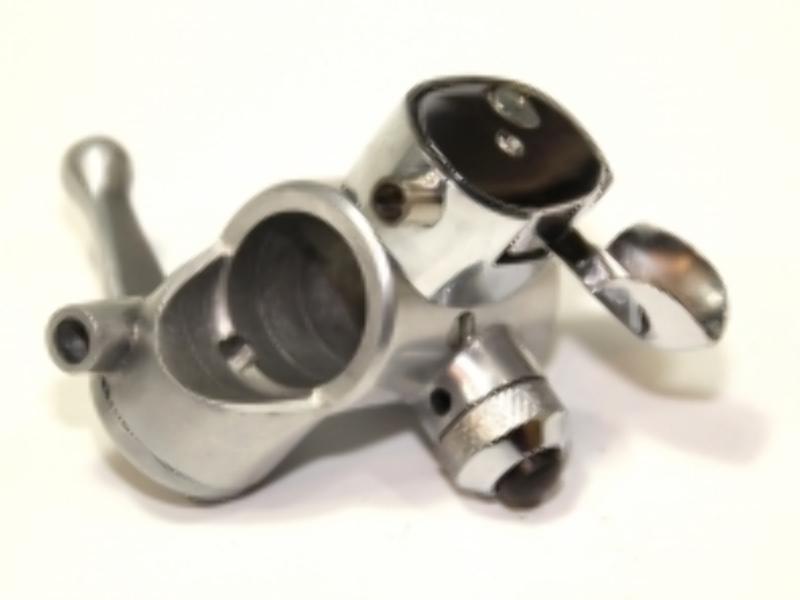 Zündungsverstellhebel u. Hupenknopf u. Lichtumschalter 25mm für BMW R12, R35, R71 Motorräder (Alu / Cr.) – Bild 4