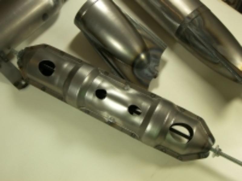 Auspufftöpfe L+R f.DKW 350 NZ, 350/1, "EBERSBÄCHER", 2-Tlg. Endstück "glatt" – Bild 11