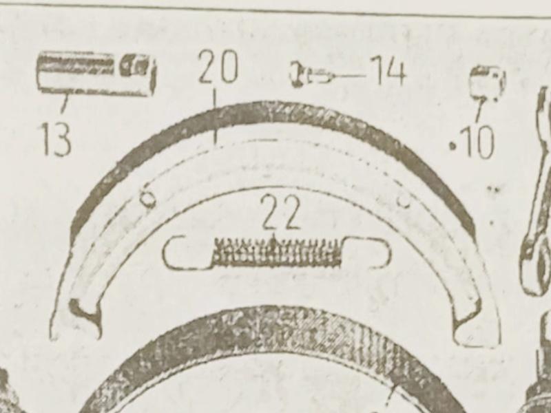 Bremsbacken Satz vorne/hinten 4 mm für ZÜNDAPP KS500, KS600, K500, K800 – Bild 6