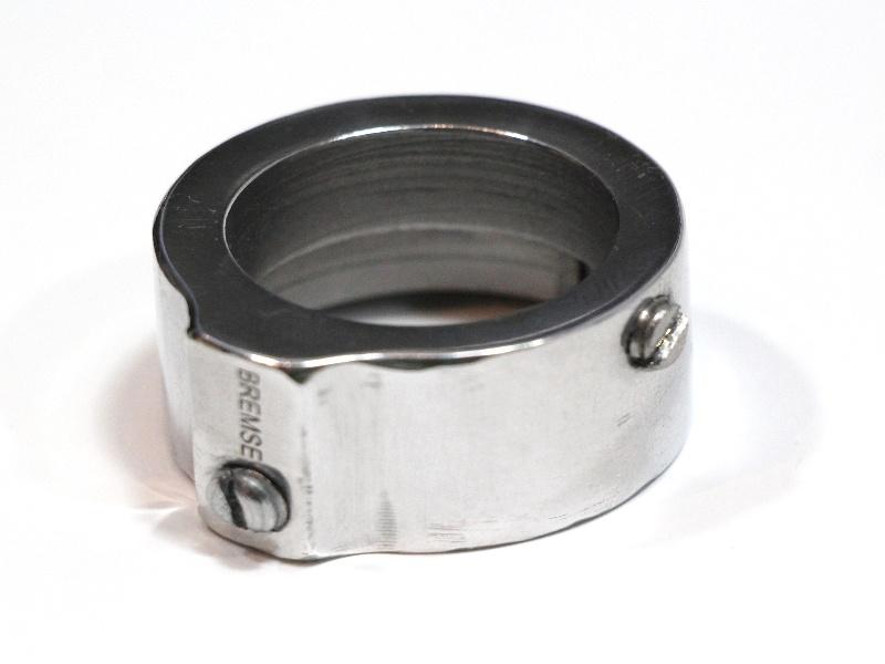 Abschlußring f. Lenker Gasgriff NSU OS, OSL, OT 201, 251, 351,501, 601, D-Rad m. BREMSE, poliert – Bild 2