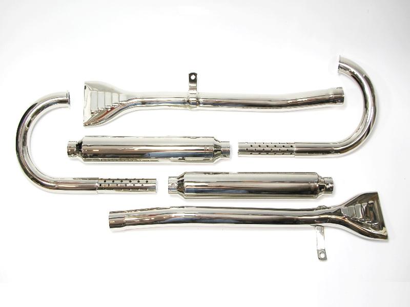 Auspuffanlage / Auspuff für BMW R57 , R63 Motorräder vernickelt – Bild 2