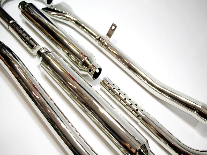 Auspuffanlage / Auspuff für BMW R57 , R63 Motorräder vernickelt – Bild 6