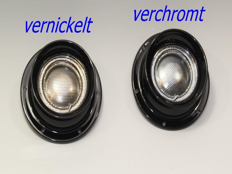 Vorderteil mit Gitter für BOSCH Hupe FD 6B für BMW und NSU vernickelt – Bild 5
