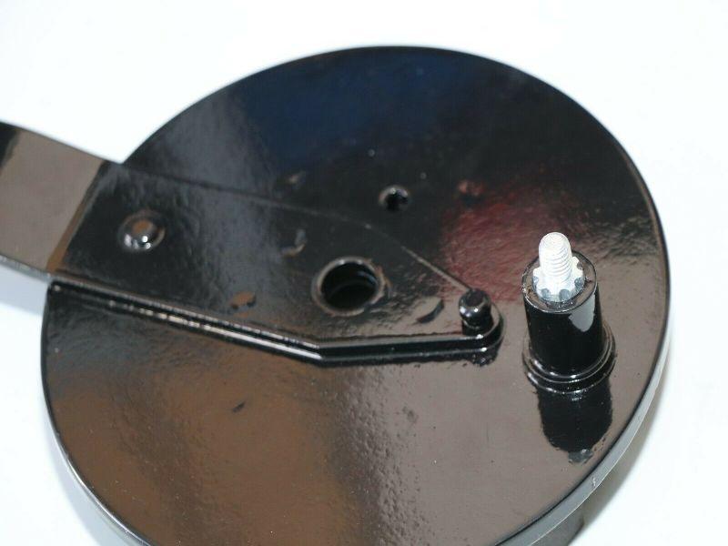 Bremsankerplatte für Hinterradnabe mit Bremsbackensatz DKW 200 SB Gegenhalteplatte, neu, Replik – Bild 4