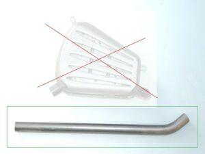 Krümmerrohr - Krümmer für Auspufftopf KS750 Motorräder