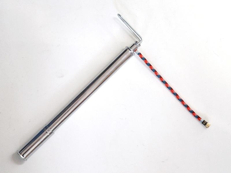 Motorrad Luftpumpe verchromt für DKW NZ 250/350, SB, KM200 – Nachbau – Bild 6