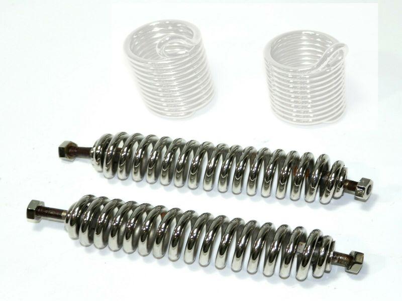 2x Druckfeder (1 Paar) für Federgabel NSU 501 T , TS, verchromt, neu, Nachbau
