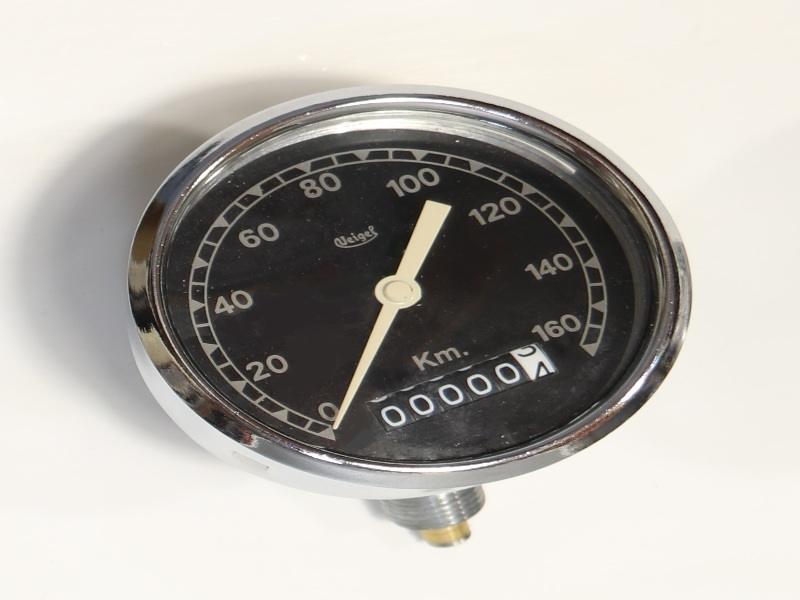 Tacho Wegzähler passend für BMW R5, R51, R66 Motorräder, VEIGEL, bis 160km/h , 80mm, neu, Nachbau – Bild 2