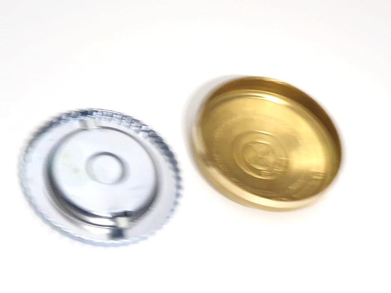 Tankdeckel Deckel Verschlussdeckel Messing f. BMW R35, roh, Nachbau, zweiteilig – Bild 6