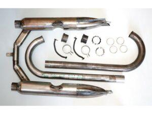 Auspuffanlage / Auspuff für DKW 500 NZ Motorrad, Rohzustand, Komplettsatz, NEU