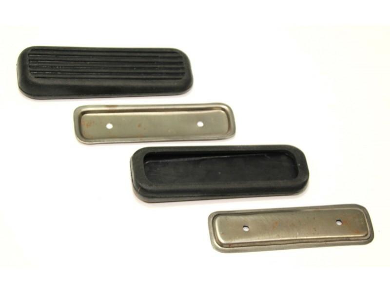 2x Gummi Kniekissen und 2x Halteblech für ZÜNDAPP K500, K600, K800