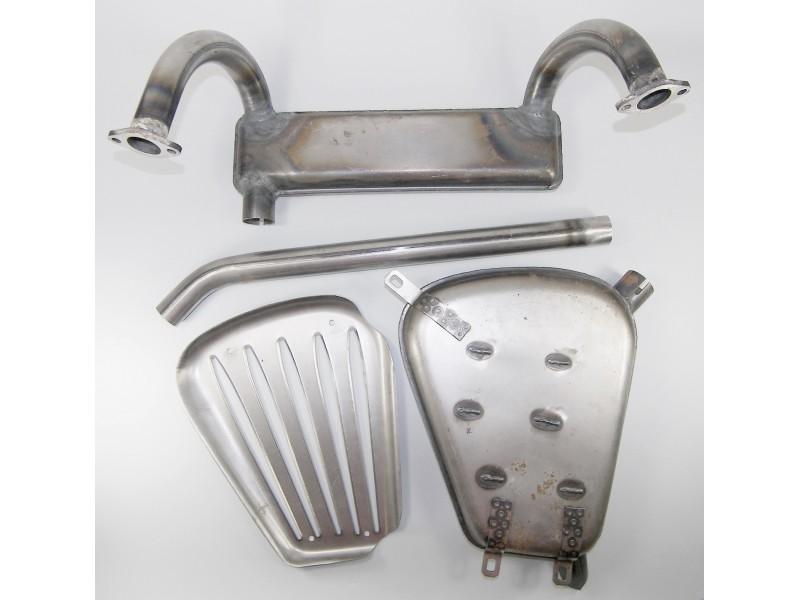 Auspuffanlage Zündapp KS750 4-teilig mit Schutzgitter – Bild 2