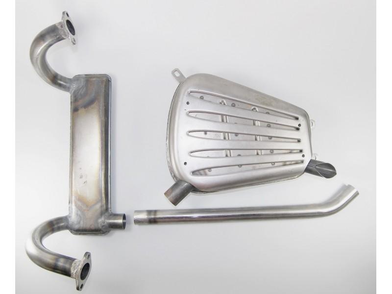 Auspuffanlage Zündapp KS750 4-teilig mit Schutzgitter – Bild 3