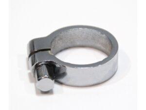 1 Stck. Klemmring LINKS für Innenzughebel (Kupplungshebel) NSU 350, 500 OSL - Lenkerrohr 25mm, neu, verchromt