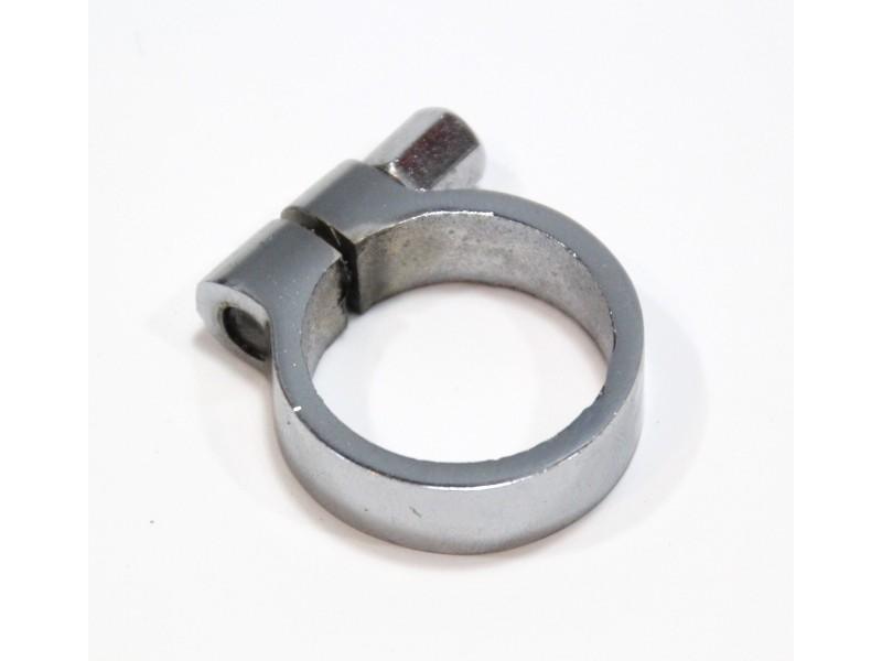 1 Stck. Klemmring LINKS für Innenzughebel (Kupplungshebel) NSU 350, 500 OSL - Lenkerrohr 25mm, neu, verchromt – Bild 2