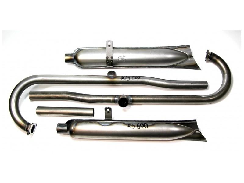 Auspuffanlage Auspuff für ZÜNDAPP KS600 Motorrad, roh, D.R.P., NEU ! – Bild 2