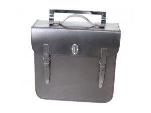 Packtasche aus Leder schwarz für DKW BMW, ZÜNDAPP, NSU OSL, WH 2 WK Wehrmachtsgespann