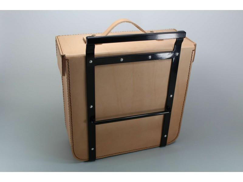 Packtasche aus Leder Naturfarbe für DKW BMW, ZÜNDAPP, NSU OSL, WH 2 WK Wehrmachtsgespann – Bild 2