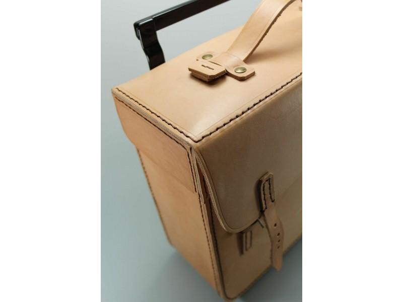 Packtasche aus Leder Naturfarbe für DKW BMW, ZÜNDAPP, NSU OSL, WH 2 WK Wehrmachtsgespann – Bild 6