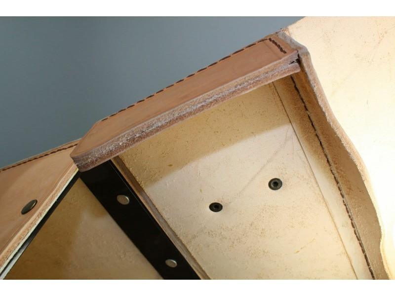 Packtasche aus Leder Naturfarbe für DKW BMW, ZÜNDAPP, NSU OSL, WH 2 WK Wehrmachtsgespann – Bild 10