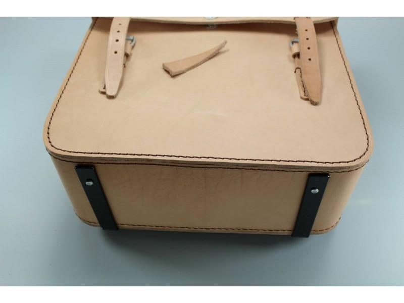Packtasche aus Leder Naturfarbe für DKW BMW, ZÜNDAPP, NSU OSL, WH 2 WK Wehrmachtsgespann – Bild 12