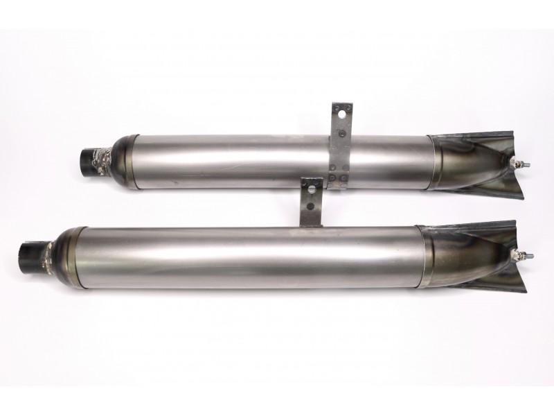 Auspufftöpfe ZÜNDAPP DB200 DB201 DB202 roh (Paar) – Bild 5
