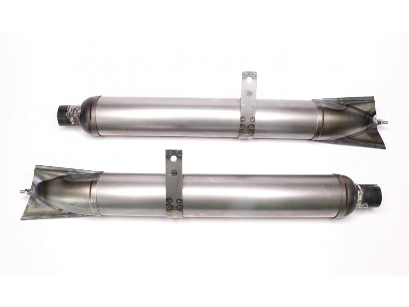 Auspufftöpfe ZÜNDAPP DB200 DB201 DB202 roh (Paar) – Bild 7