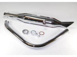 Auspuffanlage Auspuff für BMW R35 Motorrad, verchromt, Cr., neu, Nachbau