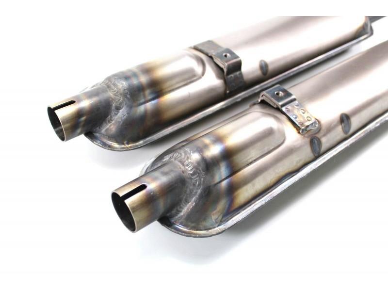 Auspufftöpfe Zündapp KS601, Roh, L+R – Bild 4
