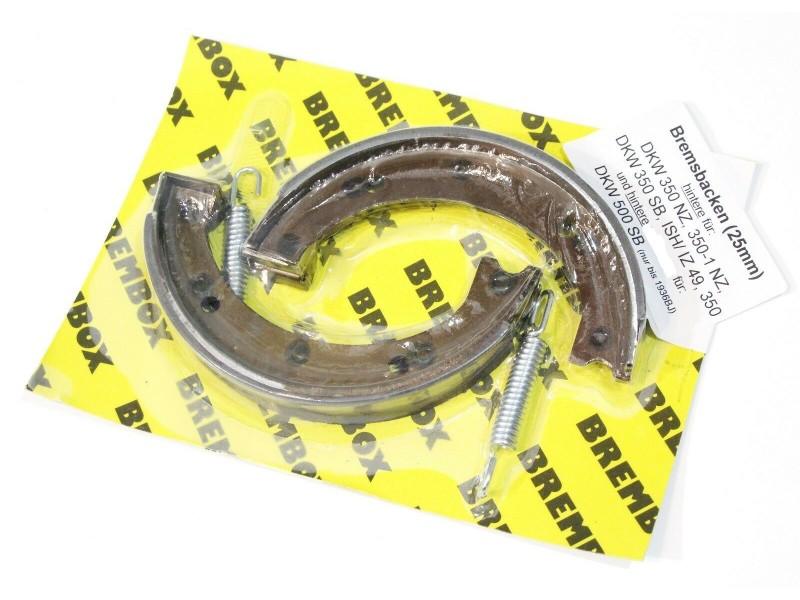 Bremsbacken Satz HINTERE (25/180) DKW 350 NZ, 350 SB, 350-1 NZ, 500 SB nur bis 1936, IZ 49, IZ 350, Nachbau – Bild 6