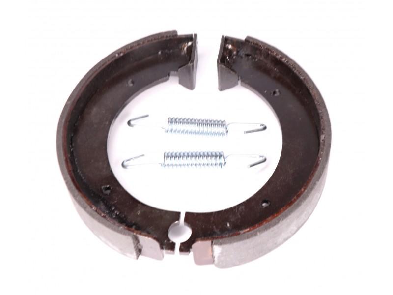 Bremsbacken Satz HINTEN mit Zugfeder (25/150mm) für DKW 250 NZ, neu, Nachbau