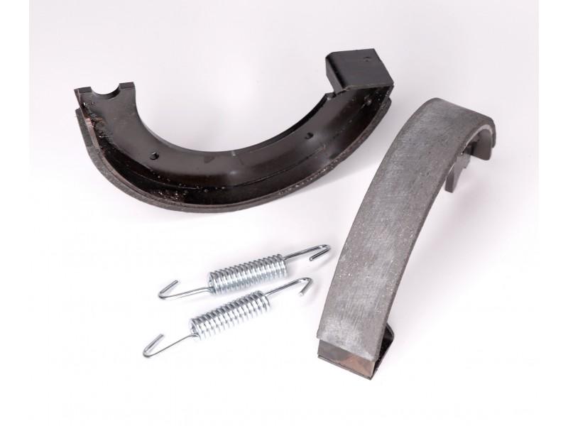 Bremsbacken Satz HINTEN mit Zugfeder (25/150mm) für DKW 250 NZ, neu, Nachbau – Bild 5