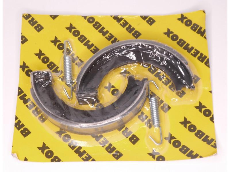 Bremsbacken Satz HINTEN mit Zugfeder (25/150mm) für DKW 250 NZ, neu, Nachbau – Bild 7