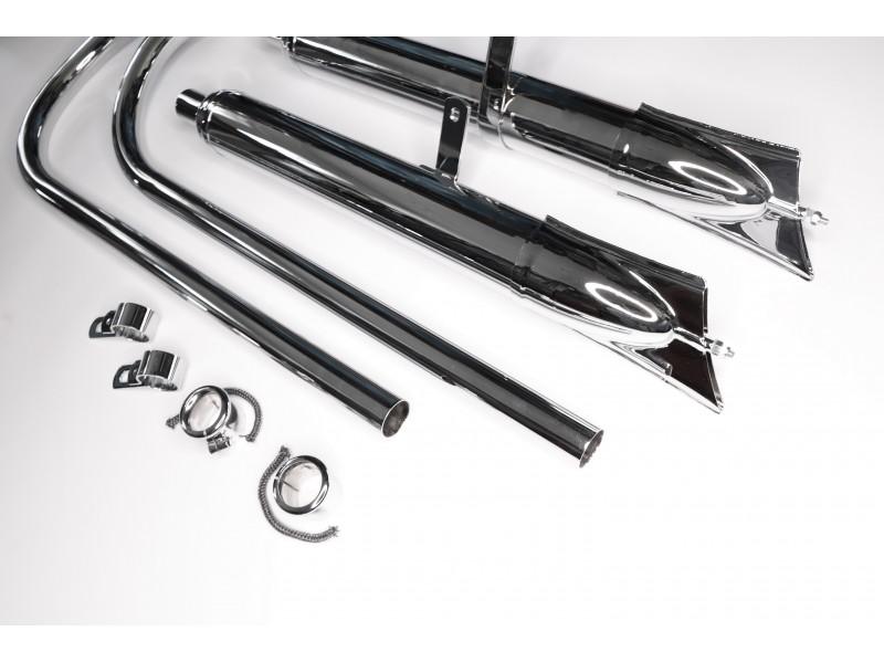 Auspuffanlage ZÜNDAPP DB200 DB201 DB202 verchromt – Bild 5