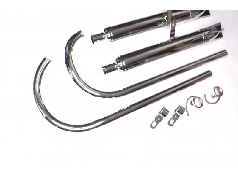 Auspuffanlage ZÜNDAPP DB200 DB201 DB202 verchromt – Bild 7