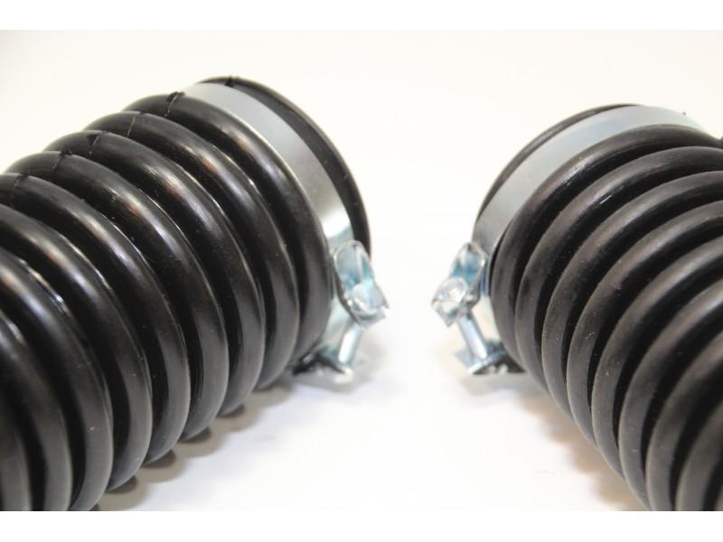 Gummi-Faltenbalg (1 Paar) für Federgabel BMW R75 (1941–45) inkl. 4× Klemmband – Nachbau – Bild 3