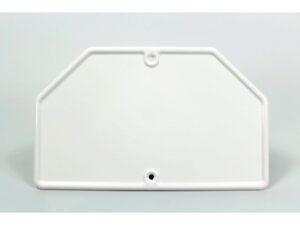 Nummernschild hinten Oldtimer Motorrad Weiß Nachbau