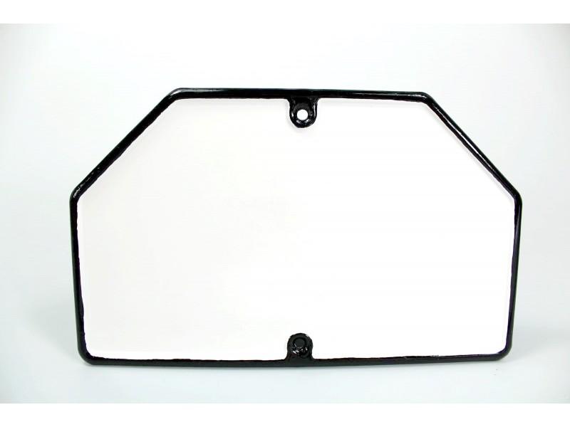 Nummernschild hinten für DKW, NSU, BMW, Zündapp Oldtimer-Motorräder, weiß/Schwarzrand – Bild 2